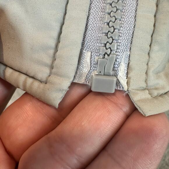 Vintage Puffer Coat Bomber Ski Jacket Alpine Designs Nylon Goose Down Men's S - Picture 6 of 11